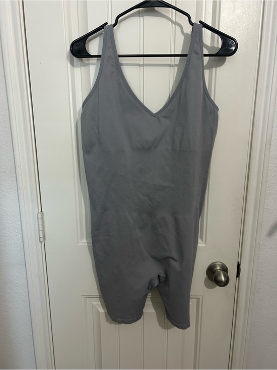 PINK Victoria's Secret Other - PINK Victoria's Secret Gray V-Neck Shapewear Bodysuit